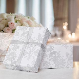 Wedding White Damask Simple Elegance Floral