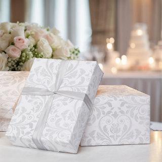 Wedding White Damask Simple Elegance Rose