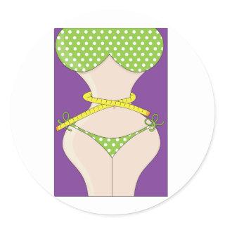 Weight Loss Classic Round Sticker