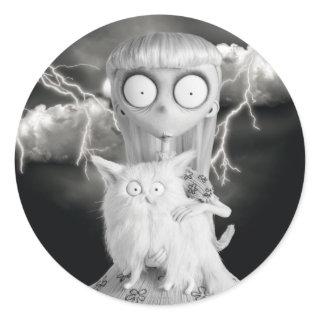 Weird Girl Classic Round Sticker