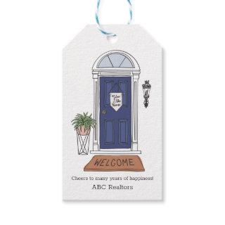 Welcome Home Door Custom Real Estate Gift Tag