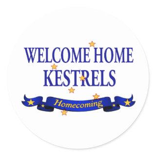 Welcome Home Kestrels Classic Round Sticker