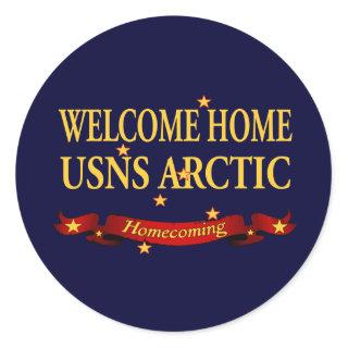 Welcome Home USNS Arctic Classic Round Sticker