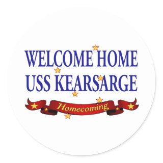 Welcome Home USS Kearsarge Classic Round Sticker