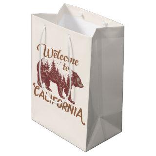 Welcome to California Bear Forest  Medium Gift Bag