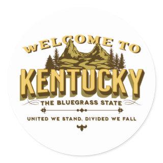 Welcome to Kentucky Classic Round Sticker