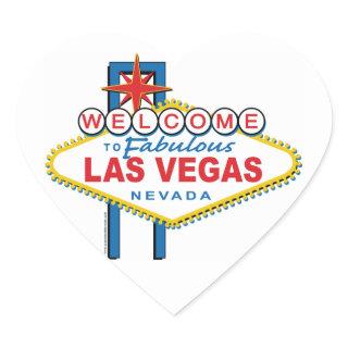 Welcome-to-Las-Vegas Retro Heart Sticker