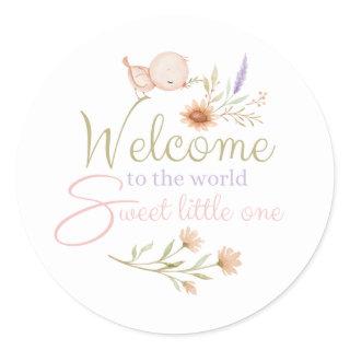 Welcome To The World Baby Stickers
