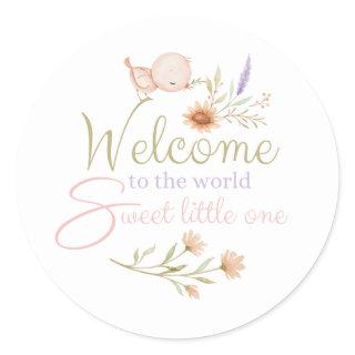 Welcome To The World Baby Stickers