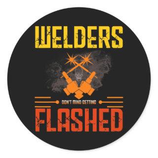 Welder Saying Welding For Men  Classic Round Sticker