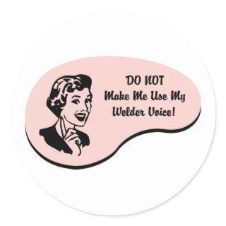 Welder Voice Classic Round Sticker