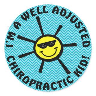 Well Adjusted Chiropractic Kid Stickers