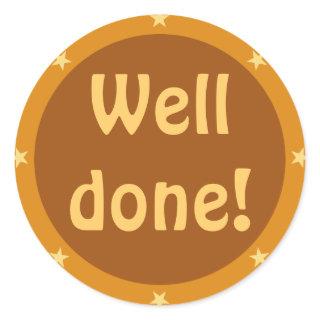 Well done - Teacher Sticker Series