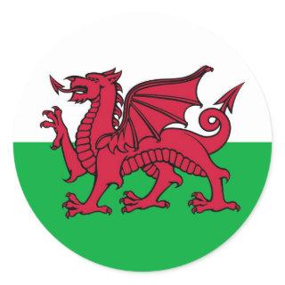Welsh Dragon Classic Round Sticker