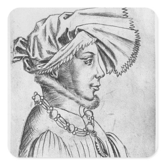 Wenceslaus I, first Duke of Luxembourg Square Sticker
