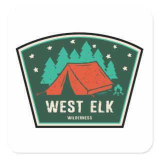 West Elk Wilderness Colorado Camping Square Sticker