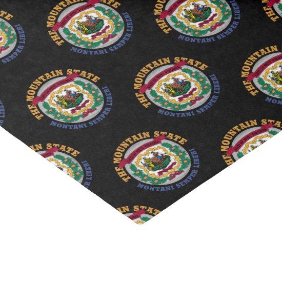 WEST VIRGINIA MOUNTAIN STATE FLAG TISSUE PAPER