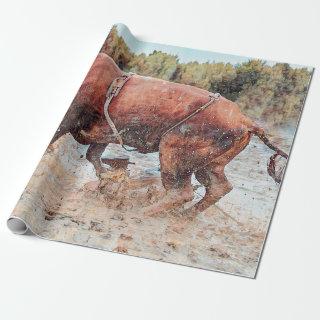 Western Rodeo Bull Country Cowboy Vintage Rustic