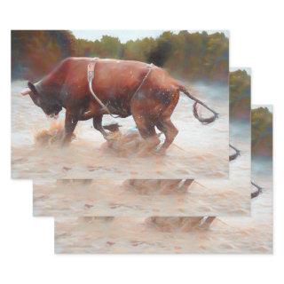 Western Rodeo Bull Country Rustic  Sheets