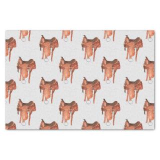 Western Saddles Pattern Tissue Paper