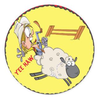 Western Stickers Rodeo Kid Mutton Busting