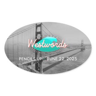 Westwords Sunset Sticker (sheet of 4)