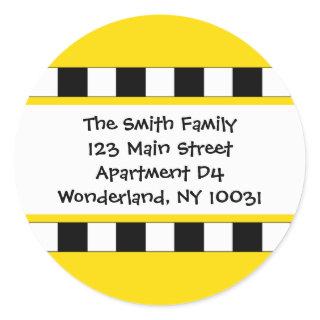 We've Moved Cityscape Address Label