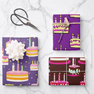 Whacky Birthday Cake Paper Sheets