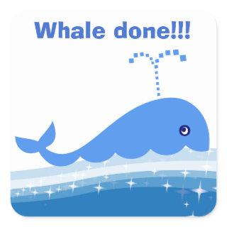 "Whale done!" Incentive Stickers for Students