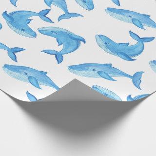 Whale Ocean Sea Water Blue Fish Birthday