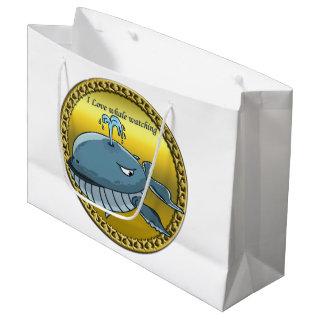 whale watching for giant floating blue whales large gift bag