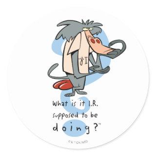 What is it I.R. Supposed To Be Doing?™ Classic Round Sticker