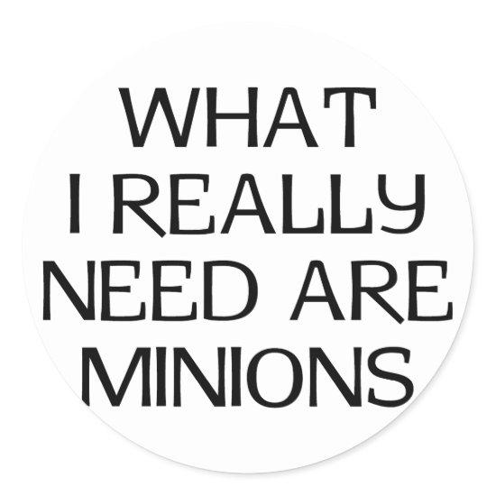 What Minions Classic Round Sticker