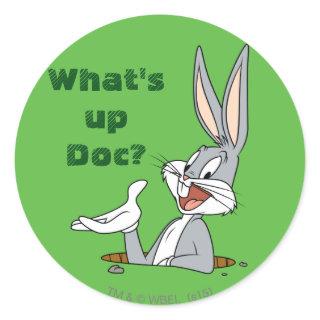 WHAT’S UP DOC?™ BUGS BUNNY™ Rabbit Hole Classic Round Sticker