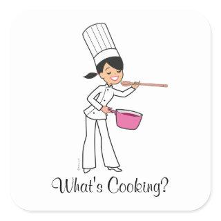 What's Cooking Sticker - Baker Girl