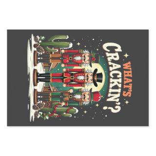 What's Cracking Nutcracker Cactus Christmas Funny  Sheets