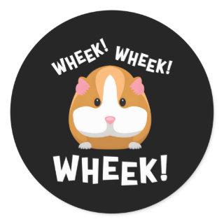 Wheek Wheek Guinea Pig Classic Round Sticker