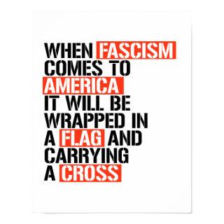 When Fascism comes to America it will be wrapped i Poster