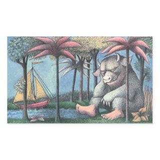Where The Wild Things Are | Book Cover Rectangular Sticker