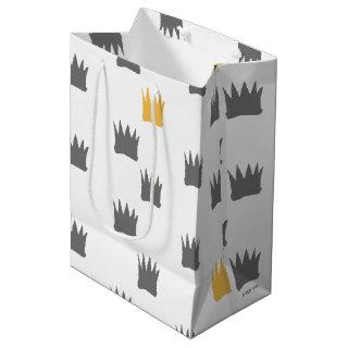 Where the Wild Things Are Crown Pattern Medium Gift Bag