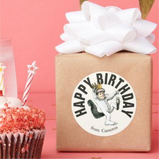 Where the Wild Things Are | Happy Birthday Classic Round Sticker
