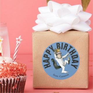 Where the Wild Things Are | Happy Birthday Classic Round Sticker