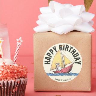 Where the Wild Things Are | Happy Birthday Classic Round Sticker
