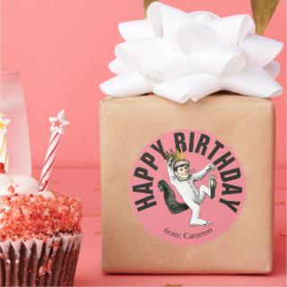 Where the Wild Things Are | Happy Birthday Classic Round Sticker