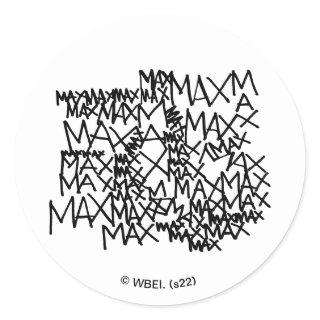 Where the Wild Things Are | Max Repeated Classic Round Sticker