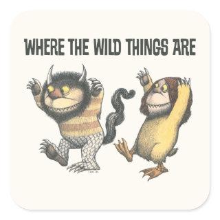 Where the Wild Things Are | Two Wild Things Square Sticker