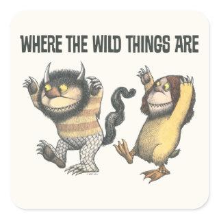 Where the Wild Things Are | Two Wild Things Square Sticker