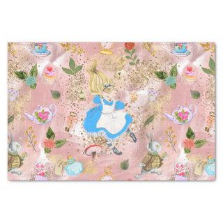 Whimsical Alice's Adventures in Wonderland Fun Tissue Paper
