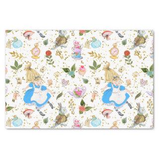 Whimsical Alice's Adventures in Wonderland Fun Tissue Paper