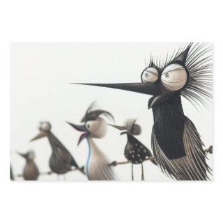 Whimsical Bird Sculptures Decoupage   Sheets
